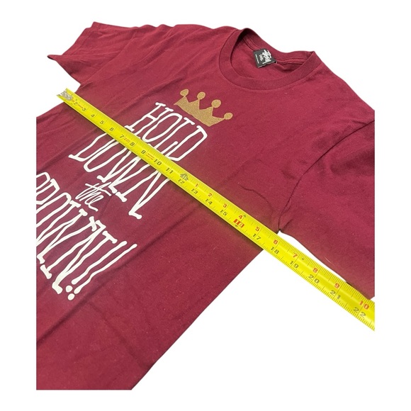 Stussy Maroon Hold Down The Crown Tee Mens Size Small - Picture 3 of 5